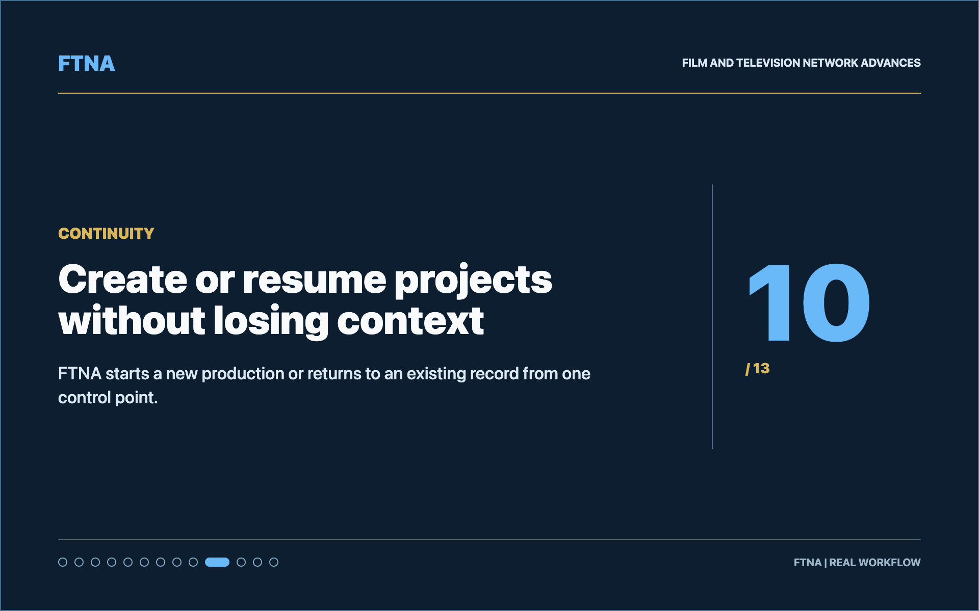 Create or resume projects without losing context